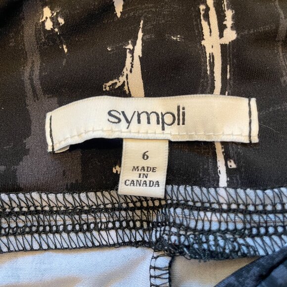 Sympli Black Patterned Narrow Lantern Pants - Picture 5 of 9